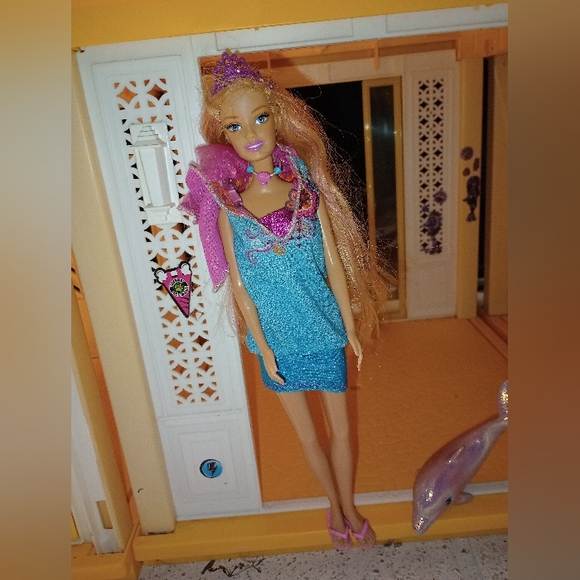 Barbie in a Mermaid Tail Barbie Merliah Doll & Zuma the dolphin toy - Picture 9 of 15